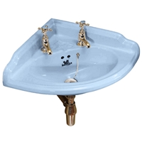 TRTC Chamberlain Blue Corner Cloakroom Basin