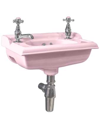 TRTC Chamberlain Pink Square Cloakroom Basin