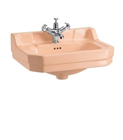 TRTC Art Deco Green 56cm Basin with Pedestal