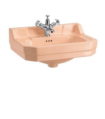 TRTC Art Deco Green 56cm Basin with Pedestal