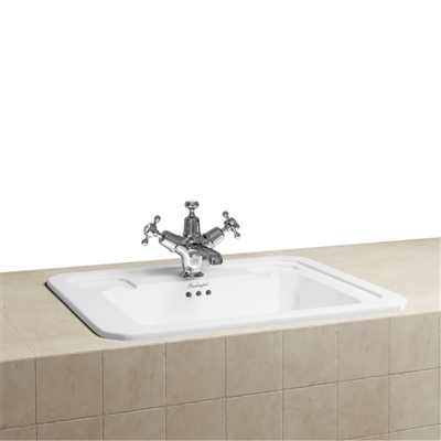 Burlington Inset 54cm Basin - 1 Tap Hole