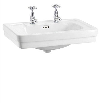 Burlington Contemporary 58cm Basin - 2 Tap Hole