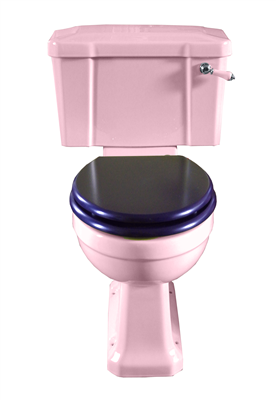 TRTC Pink Art Deco Close Coupled Toilet