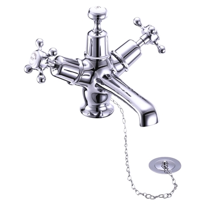 Burlington Claremont Basin Mixer with Plug and Chain Waste