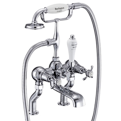 Burlington Anglesey Bath Shower Mixer Deck Mounted - Various Finishes