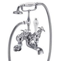 Burlington Anglesey Angled Bath Shower Mixer Wall Mounted - Various Finishes