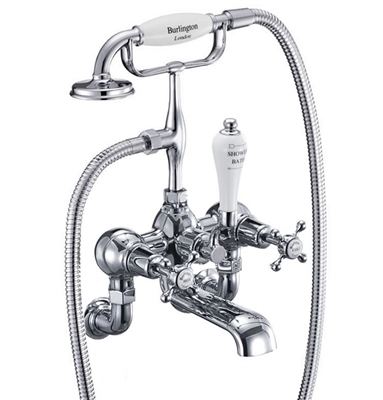 Burlington Claremont Bath Shower Mixer Wall Mounted - Various Finishes