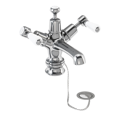 Burlington Kensington Regent Basin Mixer with Plug and Chain Waste