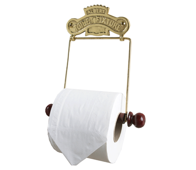 The Albert Toilet Roll Holder Brass