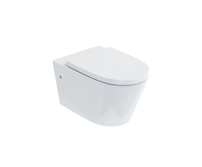 Britton Fine S40 Wall Hung Pan with Soft Close Angled Seat
