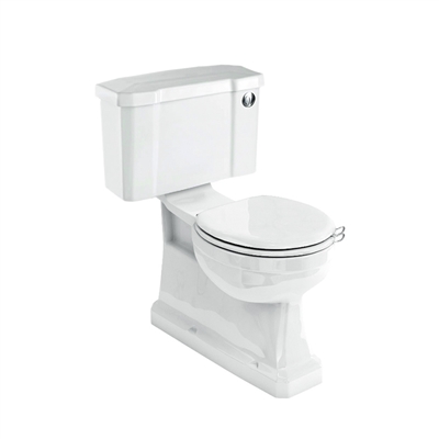 Burlington S-Trap Close Coupled WC with Slimline Push Button Cistern