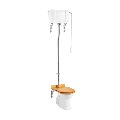 Burlington Single Flush High Level Toilet with Different Finishes