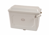 Thomas Crapper Venerable WC Pan & Low Level White Ceramic Cistern With Polished Brass Low Level Flush Pipe & Lever With Darby Brackets