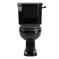 TRTC Churchill Gloss Black Close-Coupled Toilet