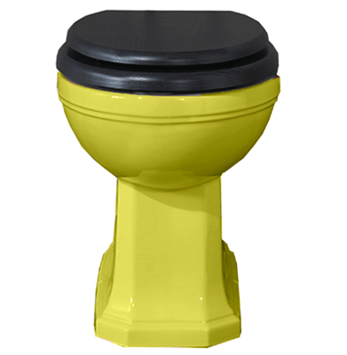 TRTC Churchill Yellow Back to Wall Toilet Pan