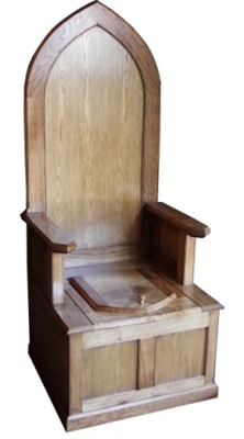 TRTC Wooden Throne Toilet With Matching Cistern