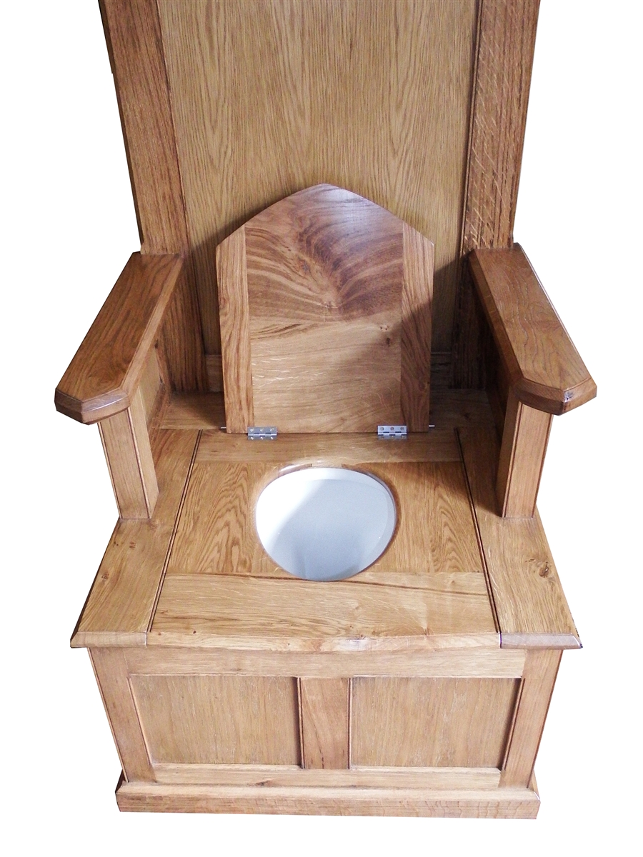 Wooden toilet on sale