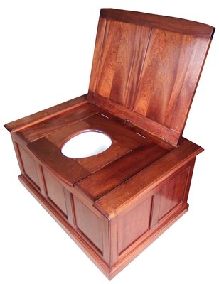 TRTC Wooden Thunderbox Toilet with Matching Cistern