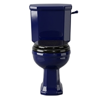 TRTC Churchill Doulton Blue Close-Coupled Toilet