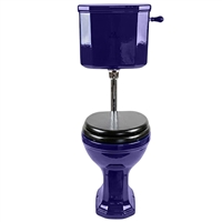 TRTC Churchill Doulton Blue Low Level Toilet