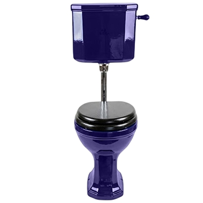 TRTC Churchill Doulton Blue Low Level Toilet