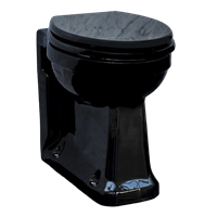 TRTC Gloss Black Back-to-Wall Pan