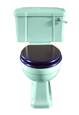 TRTC Art Deco Tiffany Green Close Coupled Toilet