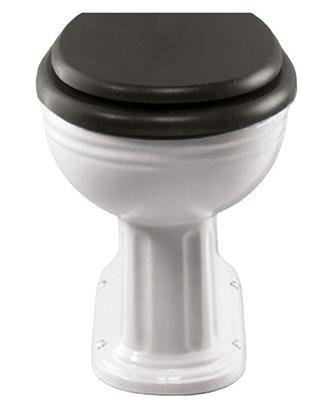 TRTC Black Close-Coupled Soft Close Seat