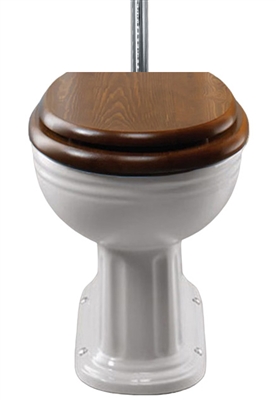 TRTC Dark Oak Low/High Level Soft Close Seat