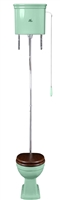 TRTC Balfour Tiffany Green High Level Toilet & Cistern