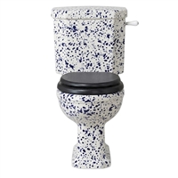 TRTC Blue Speckle Close Coupled Toilet