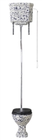TRTC Blue Speckle High Level Toilet