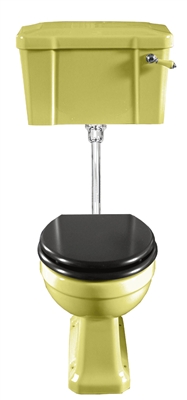 TRTC Yellow Art Deco Low Level Toilet