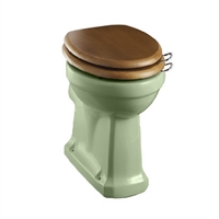 TRTC Art Deco Green Low Level/High Level Toilet Pan