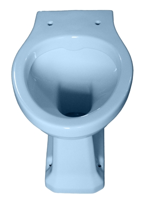 TRTC Art Deco Blue Low Level/High Level Toilet Pan