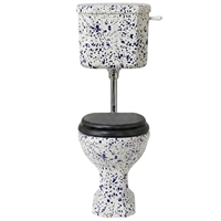 TRTC Blue Speckle High Level Toilet