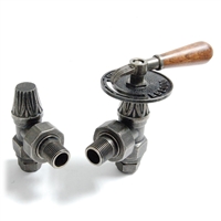 Abbey Pewter Manual Throttle Radiator Valve