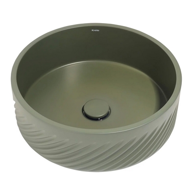 Anafi Grooved Surface Mounted Cloakroom Basin