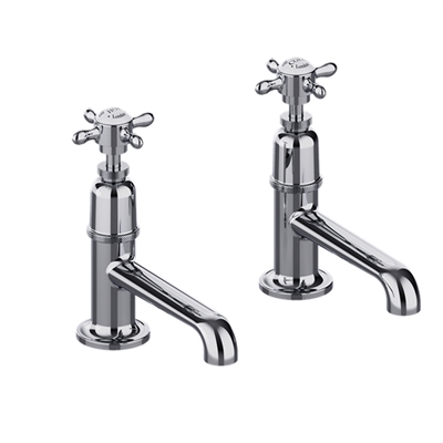 Burlington Guild Long Nose Basin Pillar Taps - Various Finishes