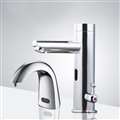 Florence Thermostatic Commercial Sensor Faucet With Automatic Sensor Soap Dispenser In Chrome