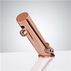 For Luxury Suite Leo all-in-one Rose Gold Thermostatic Automatic Commercial Sensor Faucet