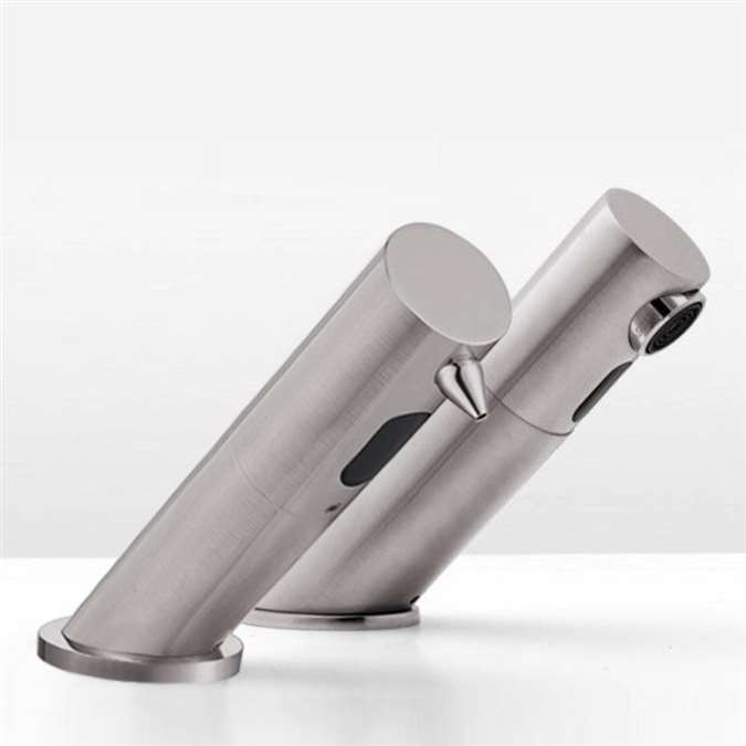 Fontana Contemporary Automatic Commercial Sensor Faucet and Matching Soap Dispenser