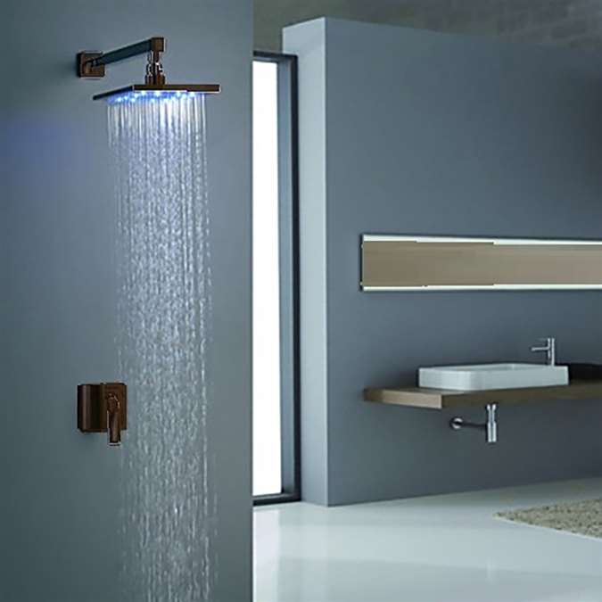 Rivera Light Oil Rubbed Bronze LED Shower Set