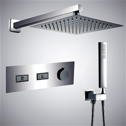 Bathselect Dark Stream In Gun Metal Gray Finish High-End Design Shower System