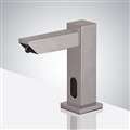 BathSelect Brushed Nickel Commercial Deck Mount Automatic Intelligent Touchless Soap Dispenser