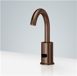 For Luxury Suite Light Oil Rubbed Bronze Deck Mount Commercial Automatic Sensor Faucet