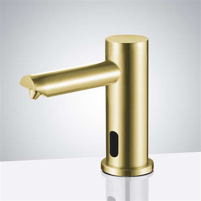Bathselect Minimalist Modern Brushed Gold Sensor Soap Dispenser