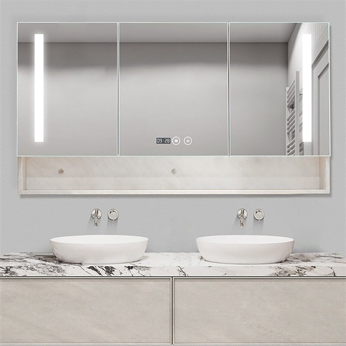 Bathselect Wholesale American Style Modern Bathroom With Mirror Cabinet For Hotel Bathroom