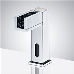 For Luxury Suite BathSelect Contemporary Commercial Automatic Waterfall Sensor Faucet in Chrome