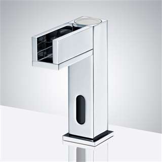 Fontana Brass Chrome Hand Free Commercial Automatic Sensor LED Basin Faucet